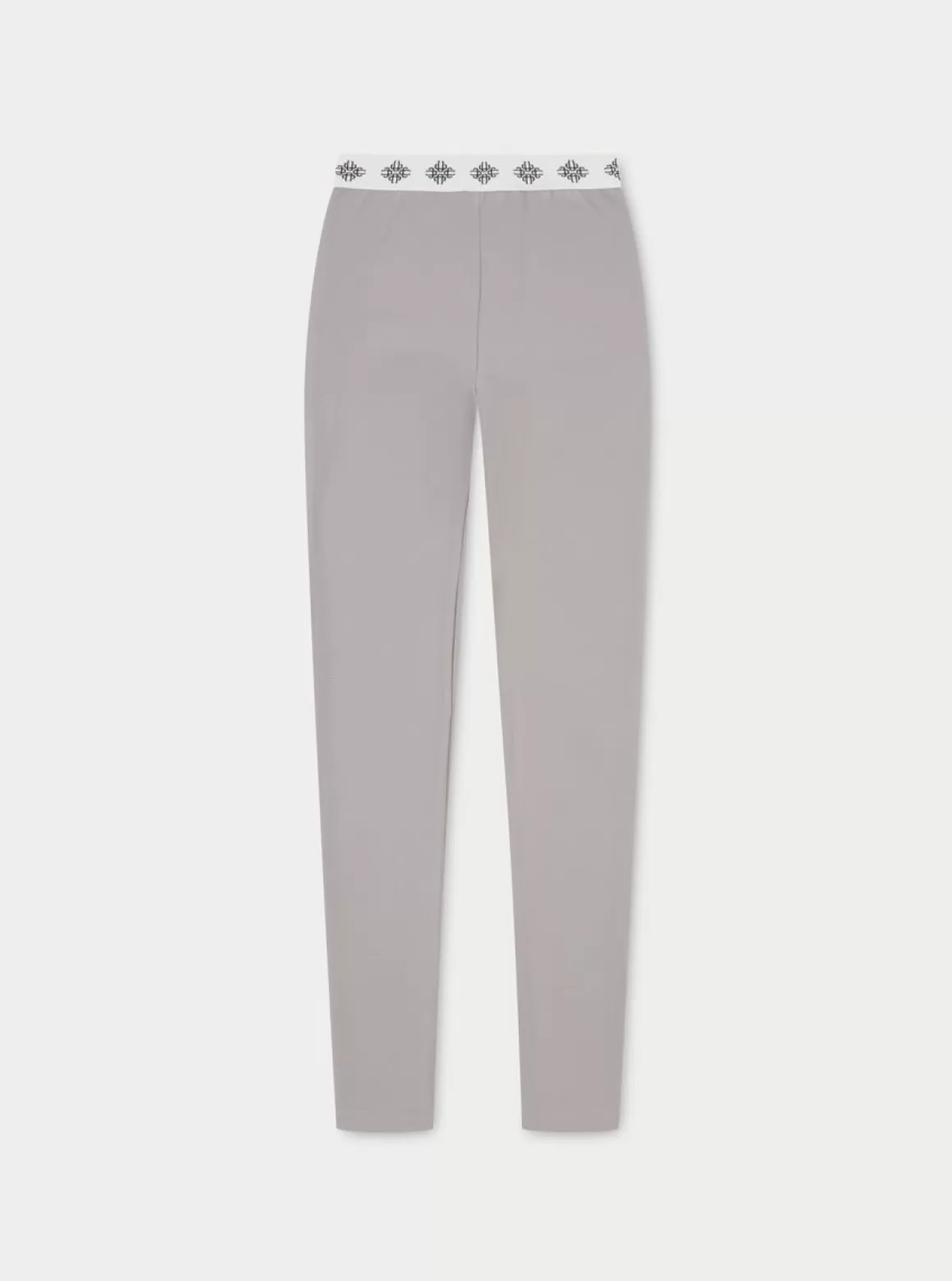 The Couture Club Co Ords & Sets>Branded Waistband Ribbed Leggings Grey