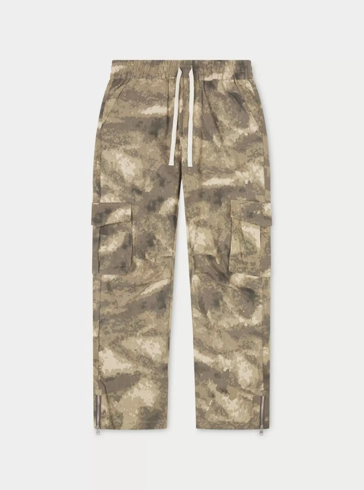 The Couture Club Cargo Pants>Camo Straight Leg Cargos Beige