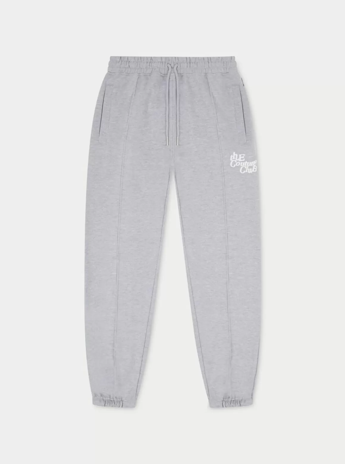 The Couture Club Tracksuits>Cobalt Multi Font Members Only Joggers Greymarl