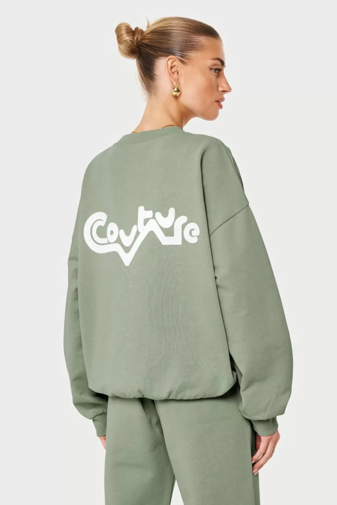 The Couture Club Sweatshirts>Couture Abstract Crew Sage