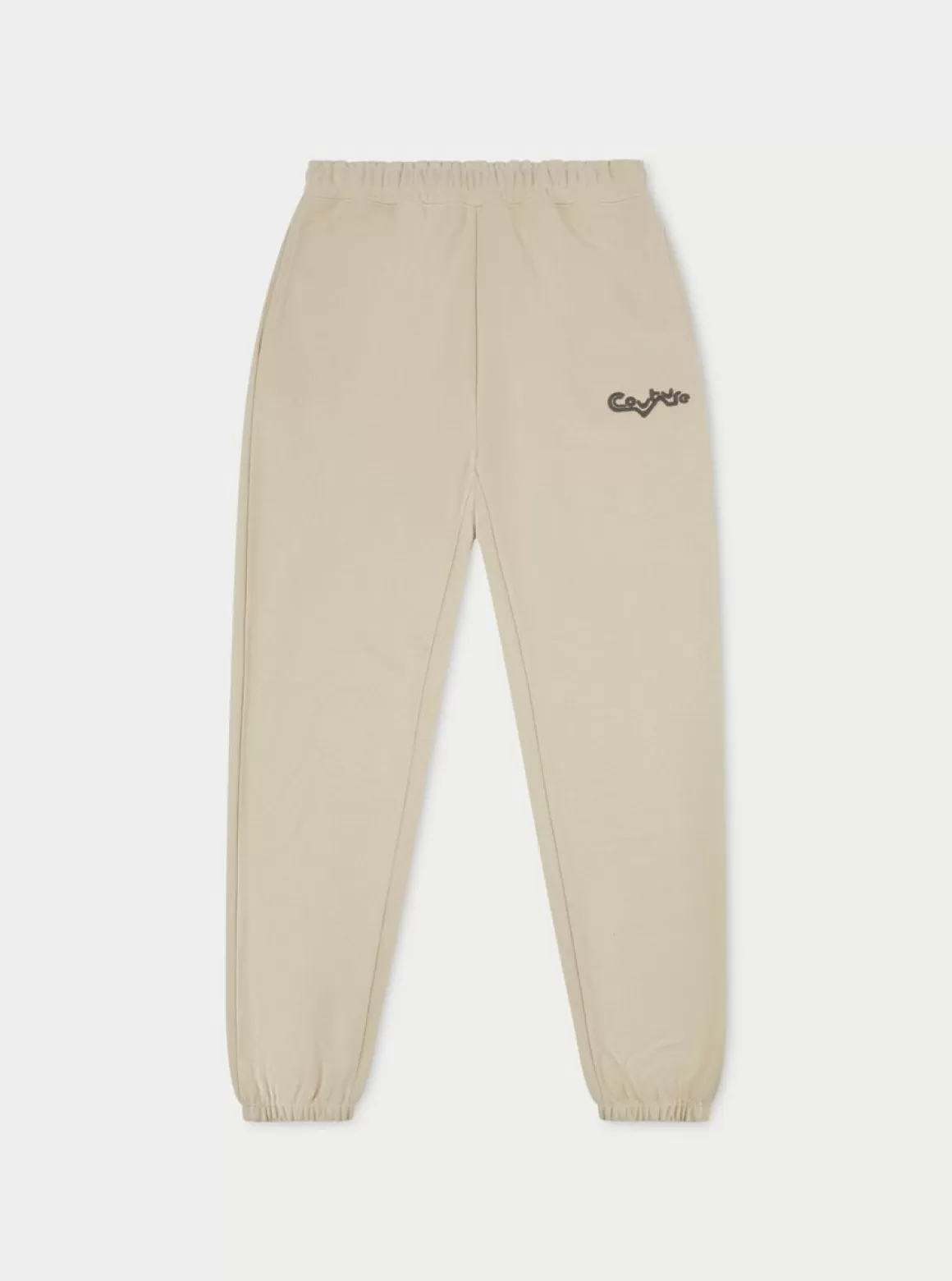 The Couture Club Joggers>Couture Abstract Joggers Beige