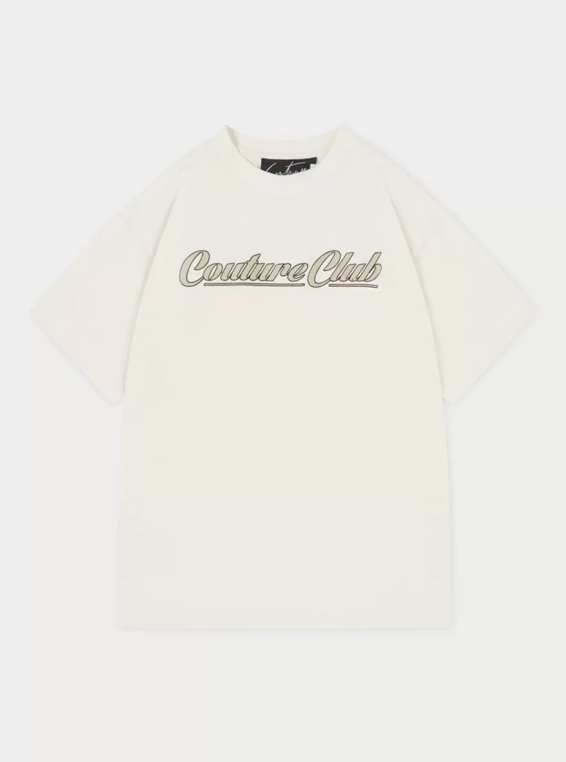 The Couture Club T-Shirts>Couture Chainstitch T-Shirt Offwhite