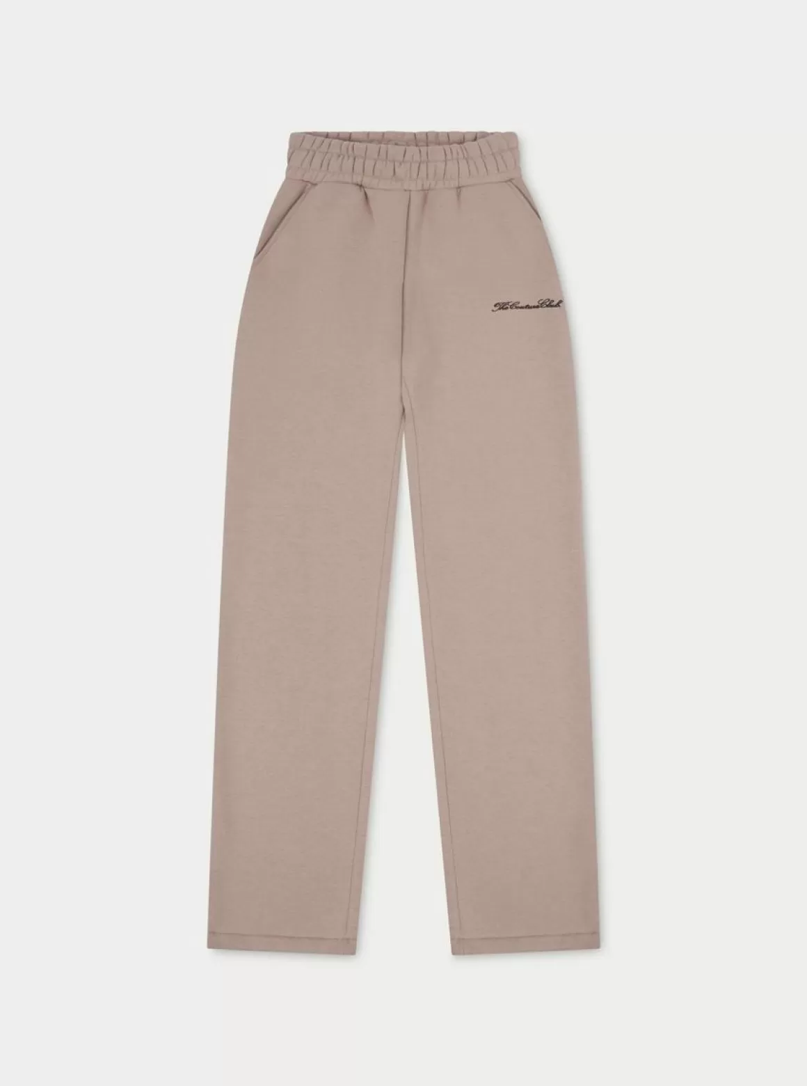 The Couture Club Joggers>Couture Script Straight Leg Joggers Beige