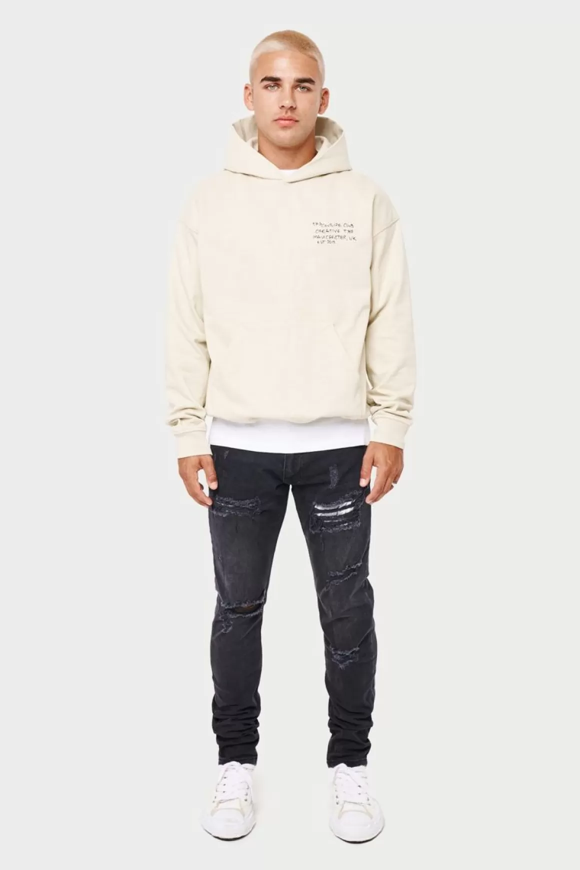 The Couture Club Hoodies>Creative Tour Relaxed Hoodie Offwhite