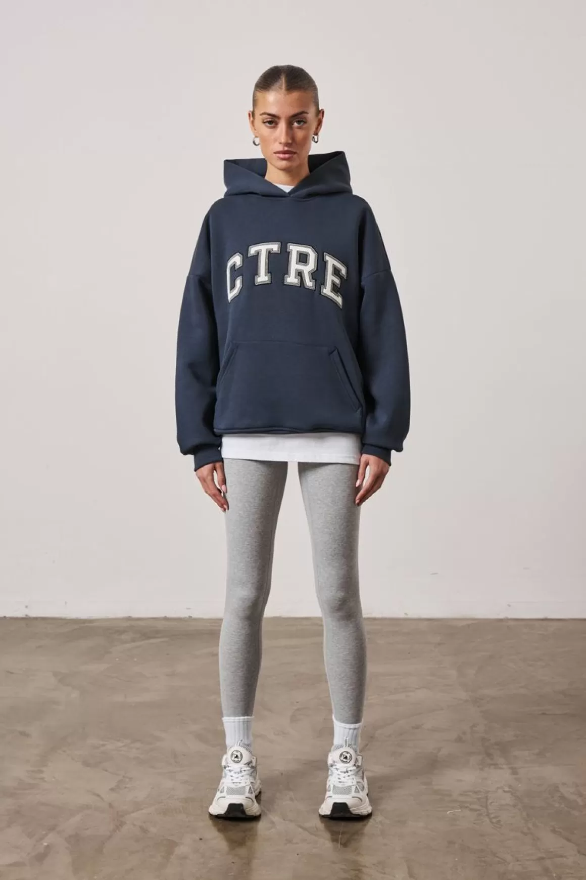 The Couture Club Hoodies>Ctre Oversized Hoodie Navy