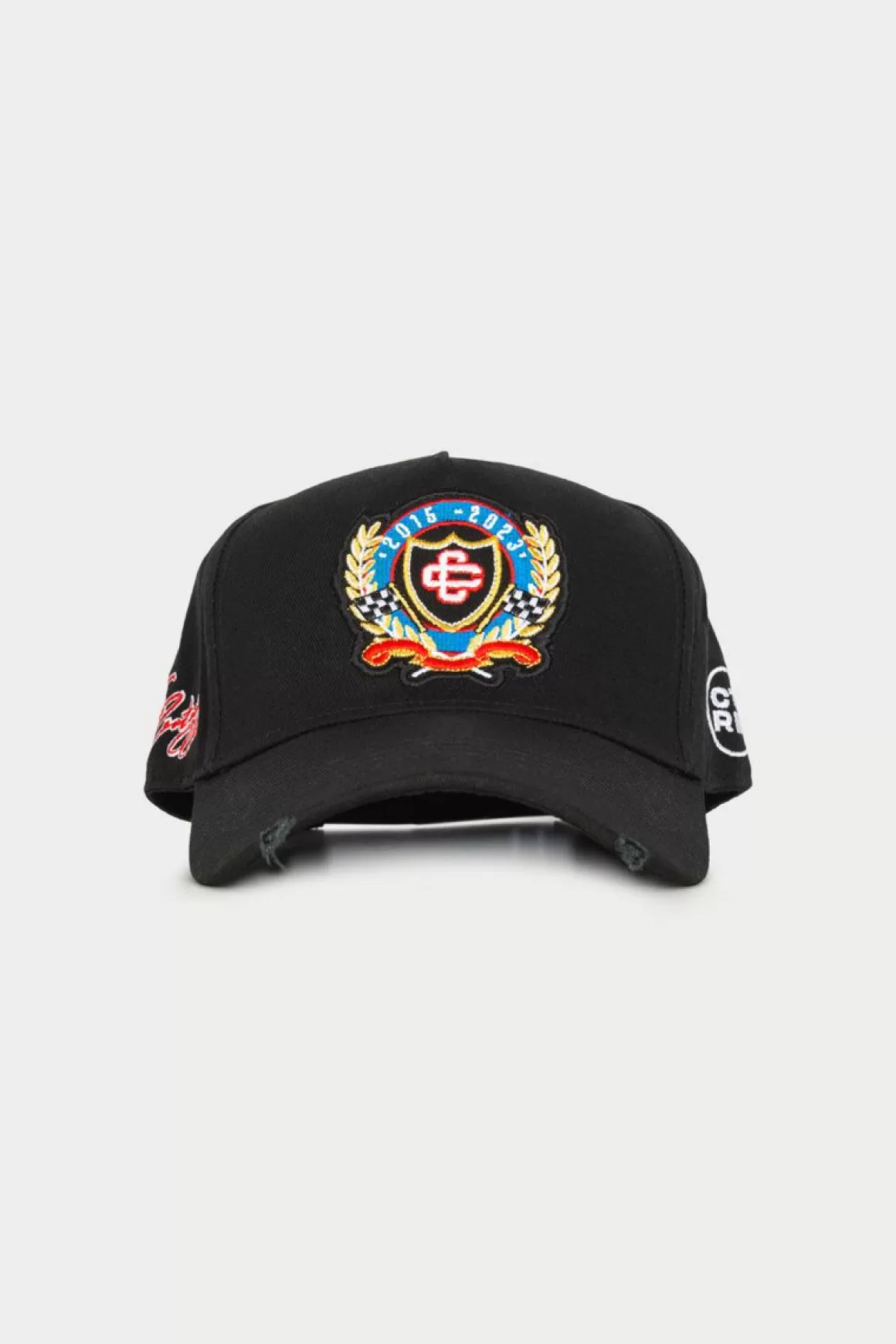 The Couture Club Caps & Hats>Emblem Anniversary Badged Cap Black