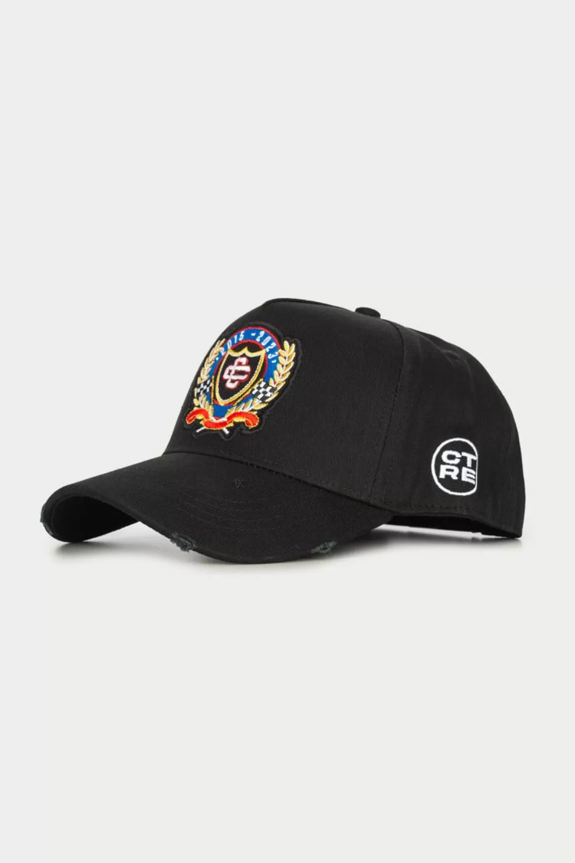 The Couture Club Caps & Hats>Emblem Anniversary Badged Cap Black