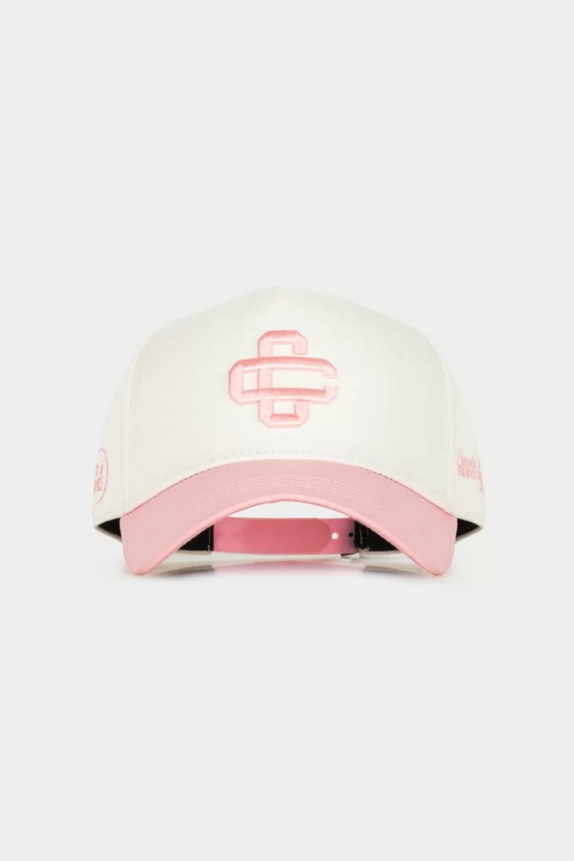 The Couture Club Caps & Hats>Emblem Colour Block Cap Pink