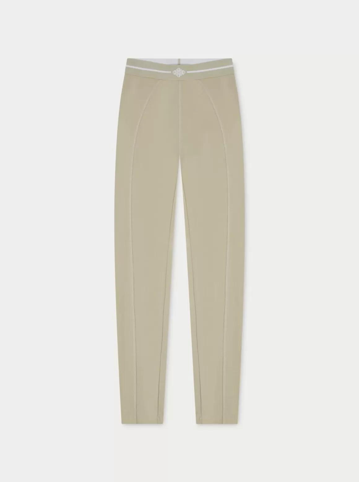 The Couture Club Leggings>Emblem Jersey Leggings Beige