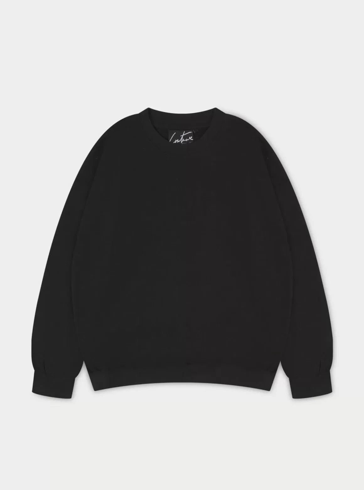 The Couture Club Sweatshirts>Emblem Oversized Sweatshirt Black