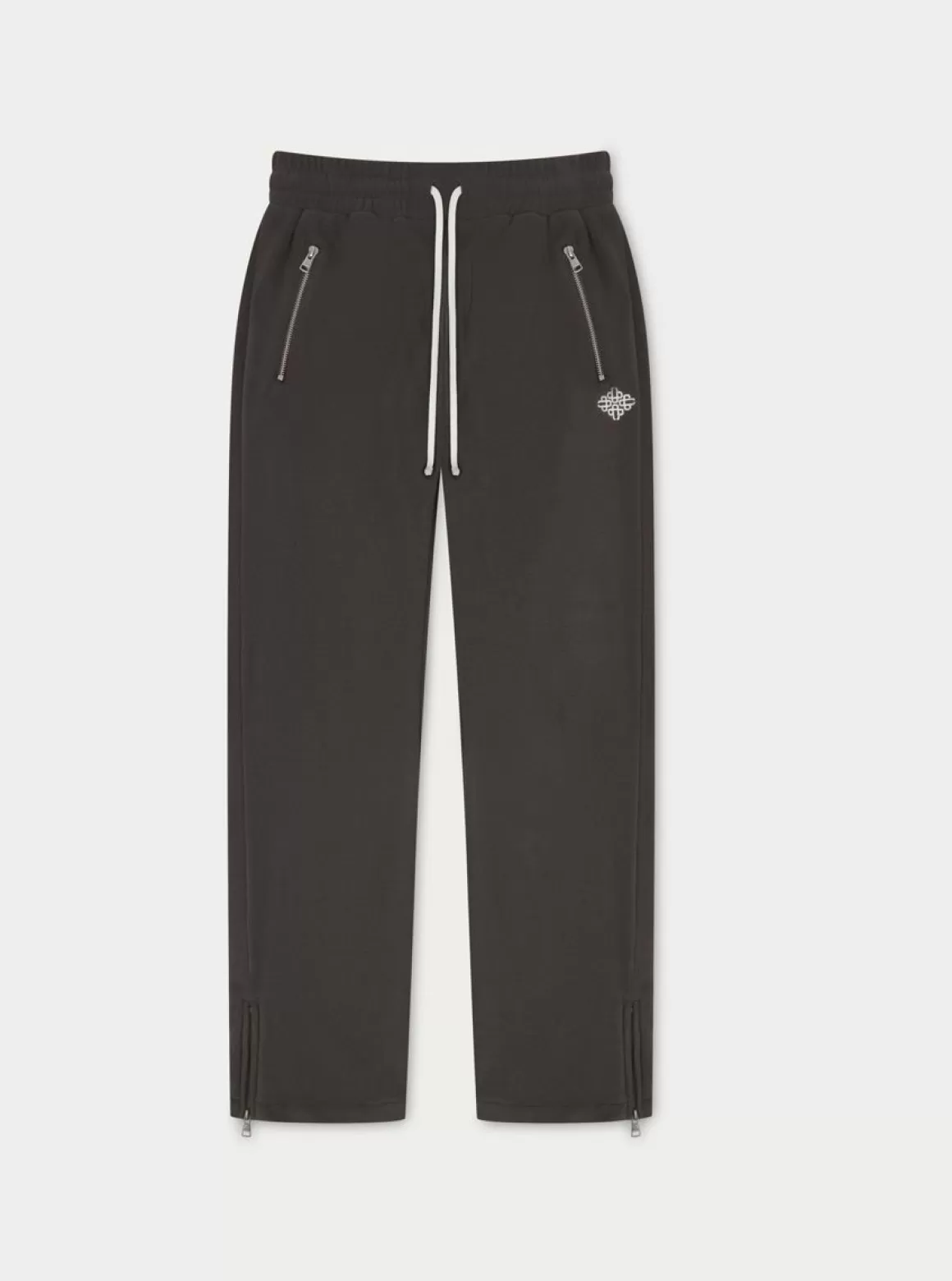 The Couture Club Tracksuits>Emblem Polar Fleece Joggers Charcoal