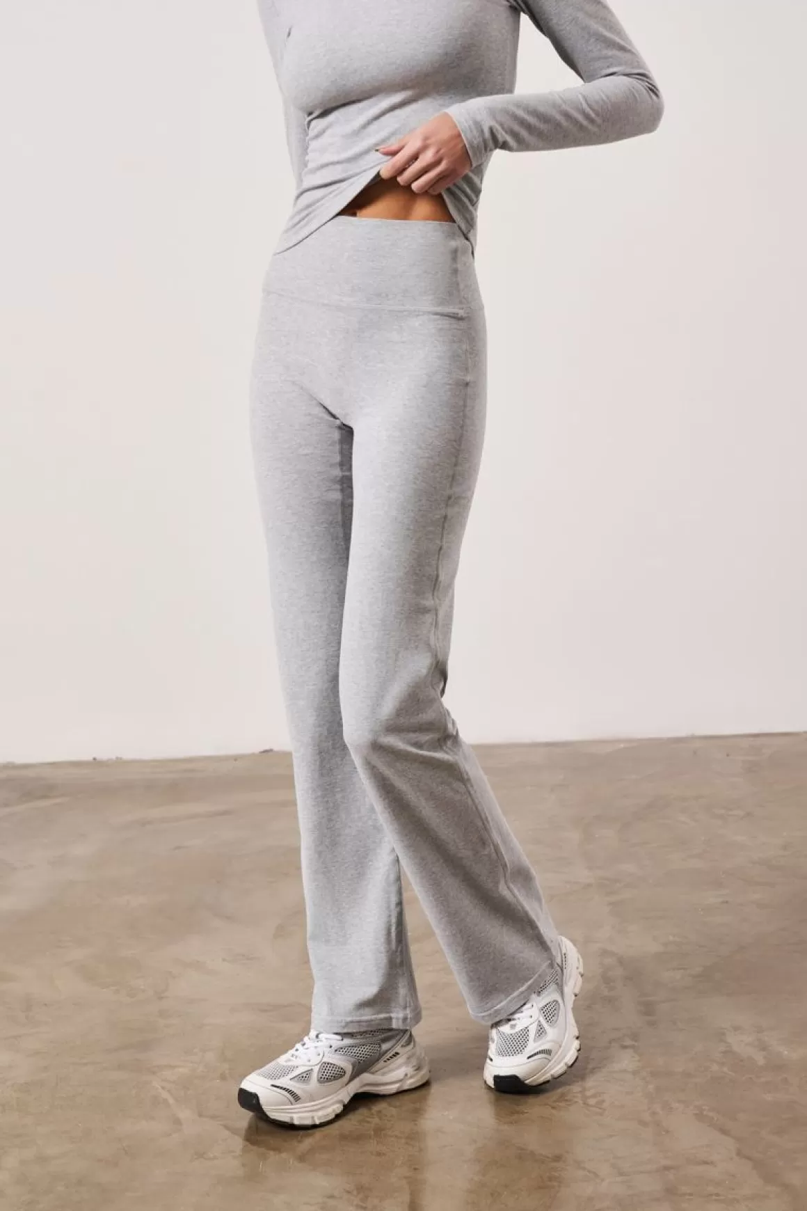 The Couture Club Leggings>Emblem Yoga Pants Grey