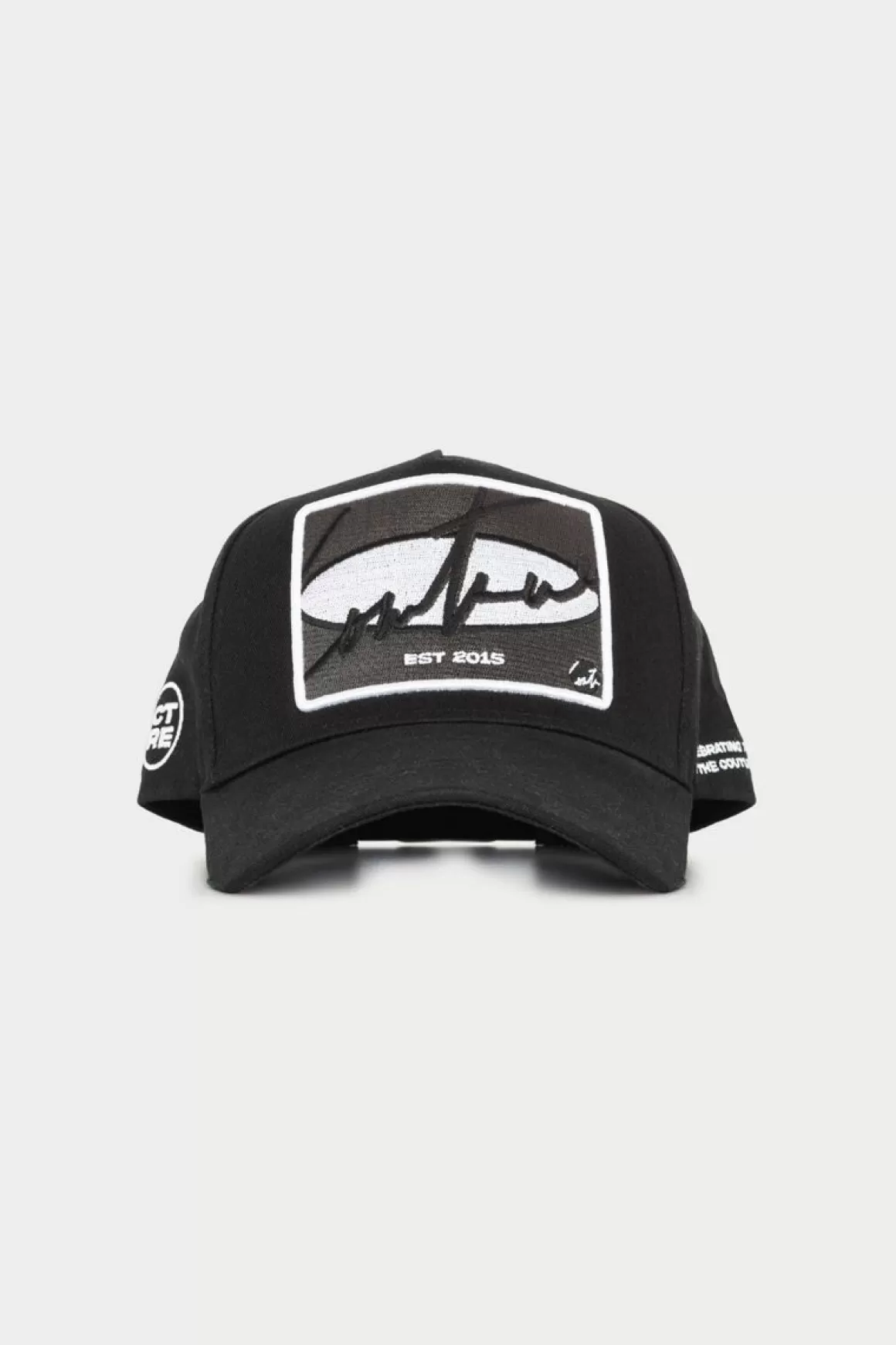 The Couture Club Caps & Hats>Embroidered Badge Cap Charcoal