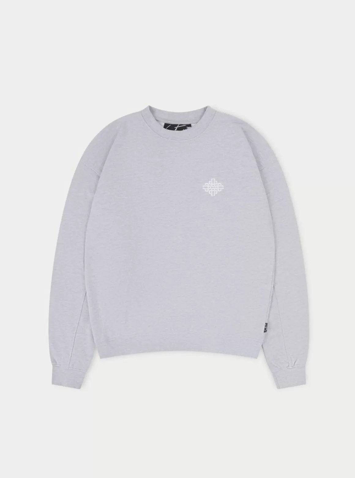 The Couture Club Tracksuits>Embroidery Emblem Sweatshirt Greymarl