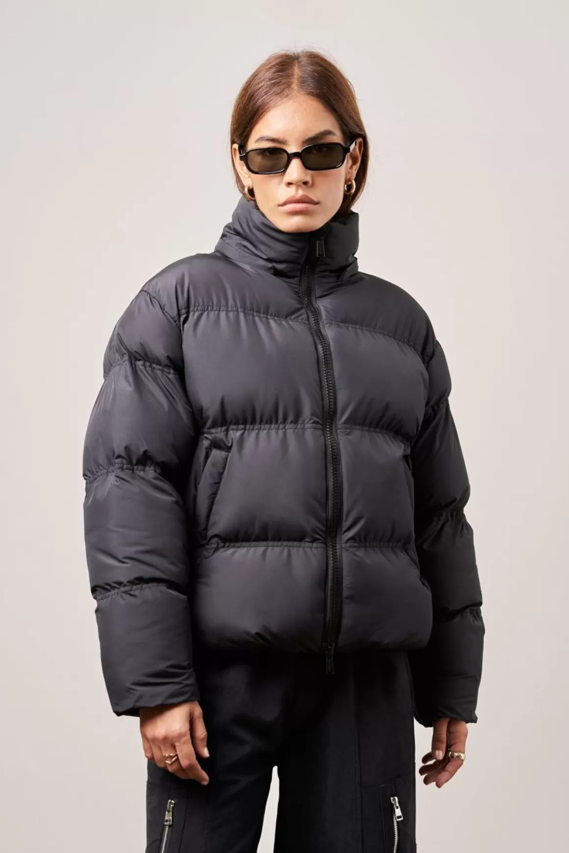 The Couture Club Coats & Jackets>Essential Matte Puffer Black