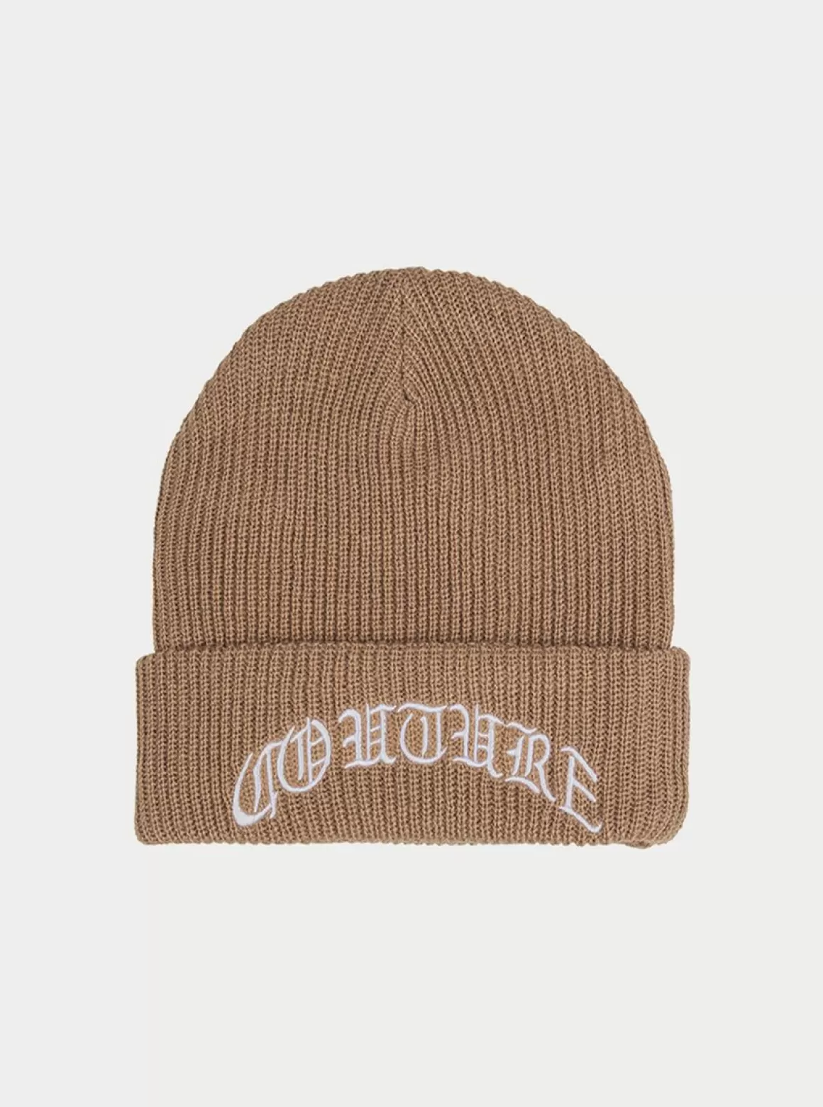 The Couture Club Caps & Hats>Gothic Couture Knitted Beanie Beige*