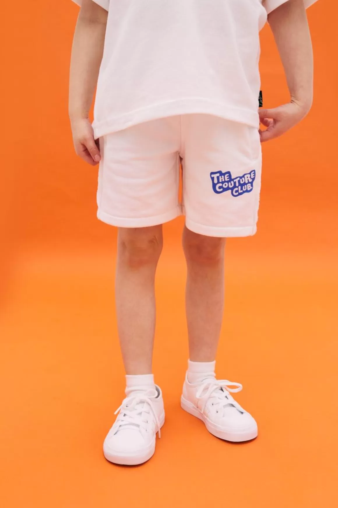 The Couture Club Shorts>Kids Bubble Print Shorts White