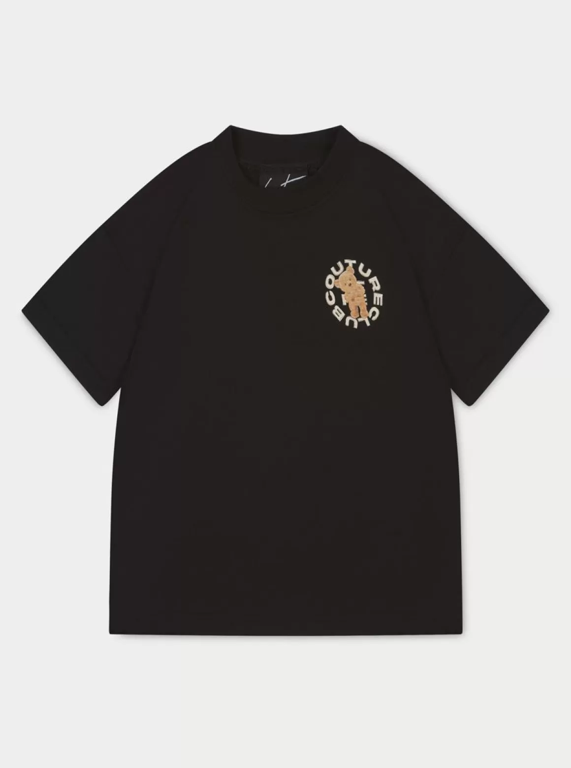 The Couture Club T-Shirts>Kids Circle Graphic Teddy T-Shirt Black