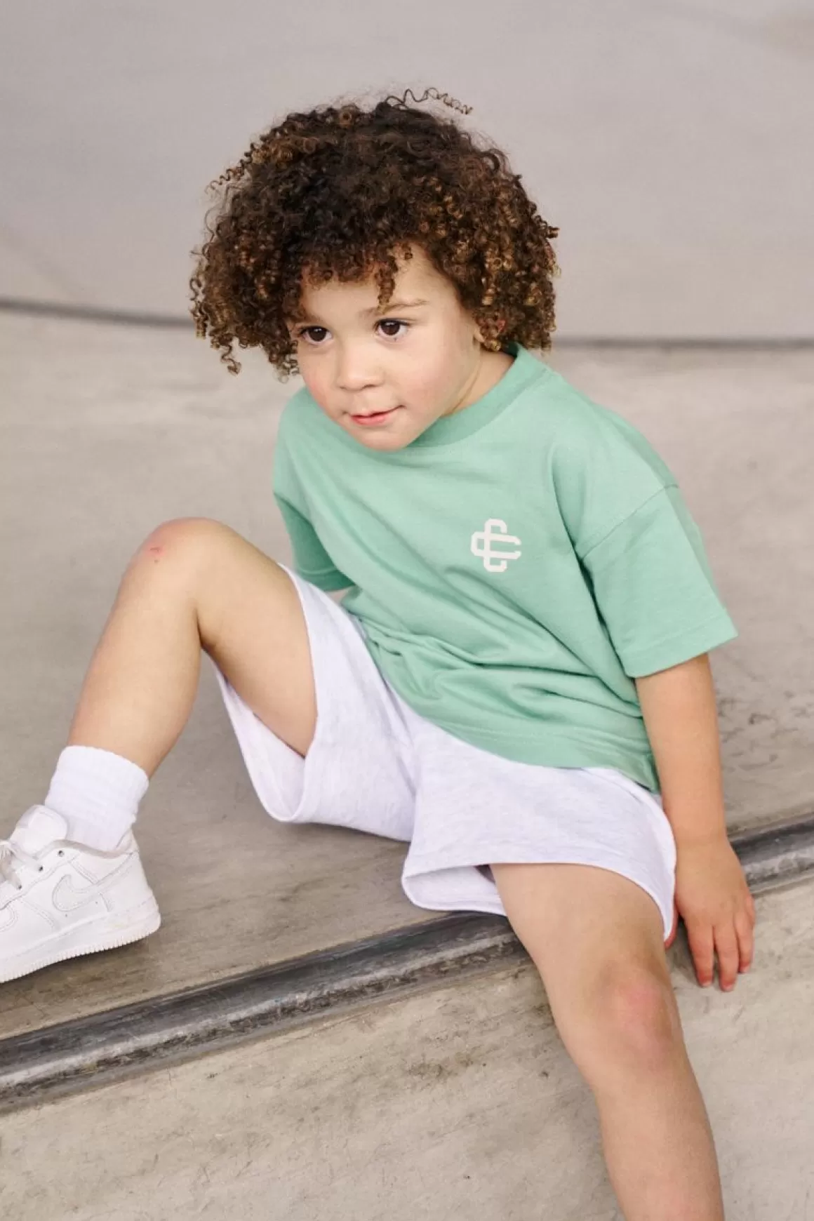 The Couture Club T-Shirts>Kids Emblem Puff Print T-Shirt Mint