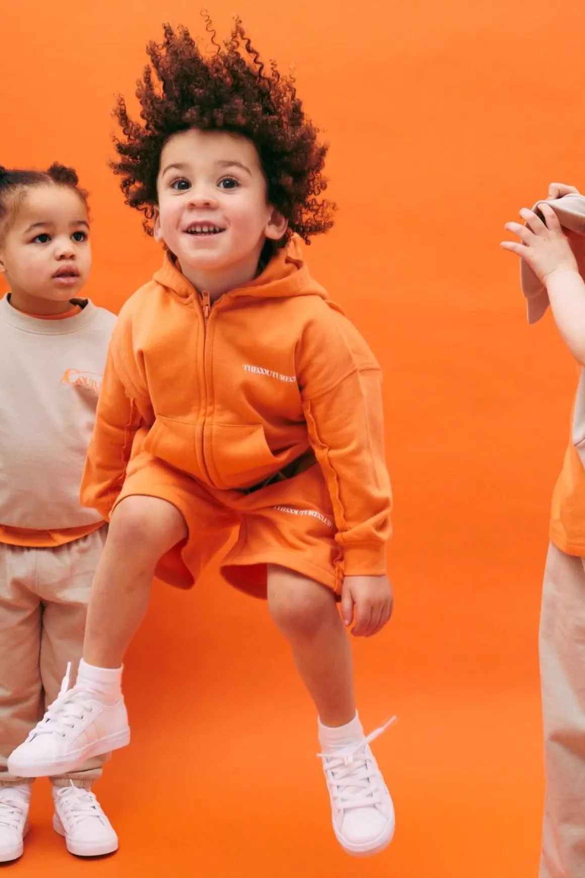 The Couture Club Tracksuits & Sets>Kids Raw Seam Shorts Orange