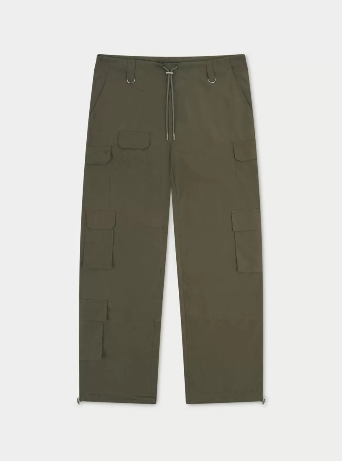 The Couture Club Cargos>Multi Pocket Oversized Cargos Khaki