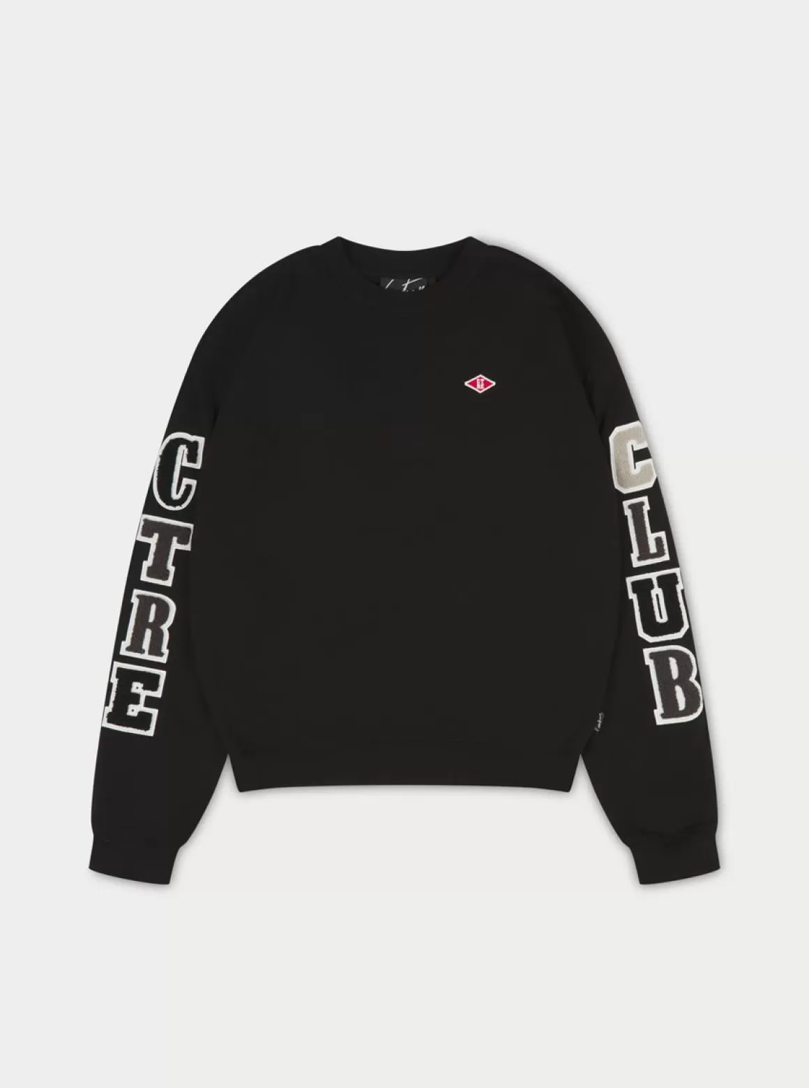 The Couture Club Sweatshirts>Multibadge Chenille Sweatshirt Black