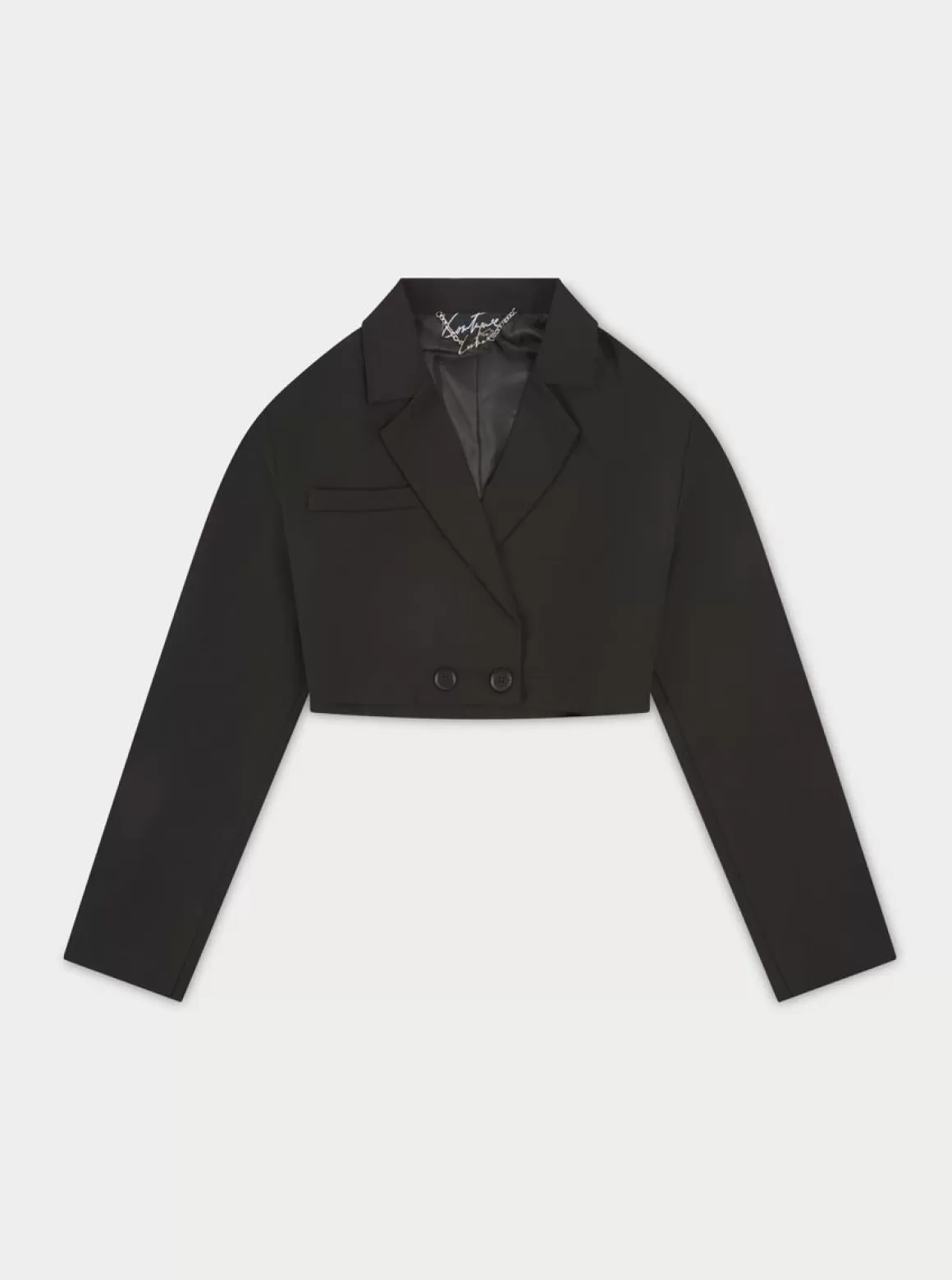 The Couture Club Coats & Jackets>Oversized Cropped Blazer Black