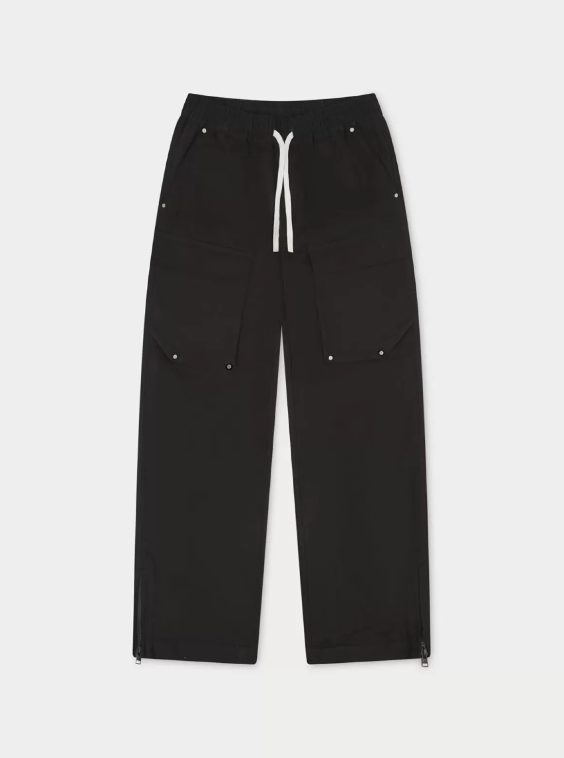 The Couture Club Cargo Pants>Peached Twill Straight Cargos Black