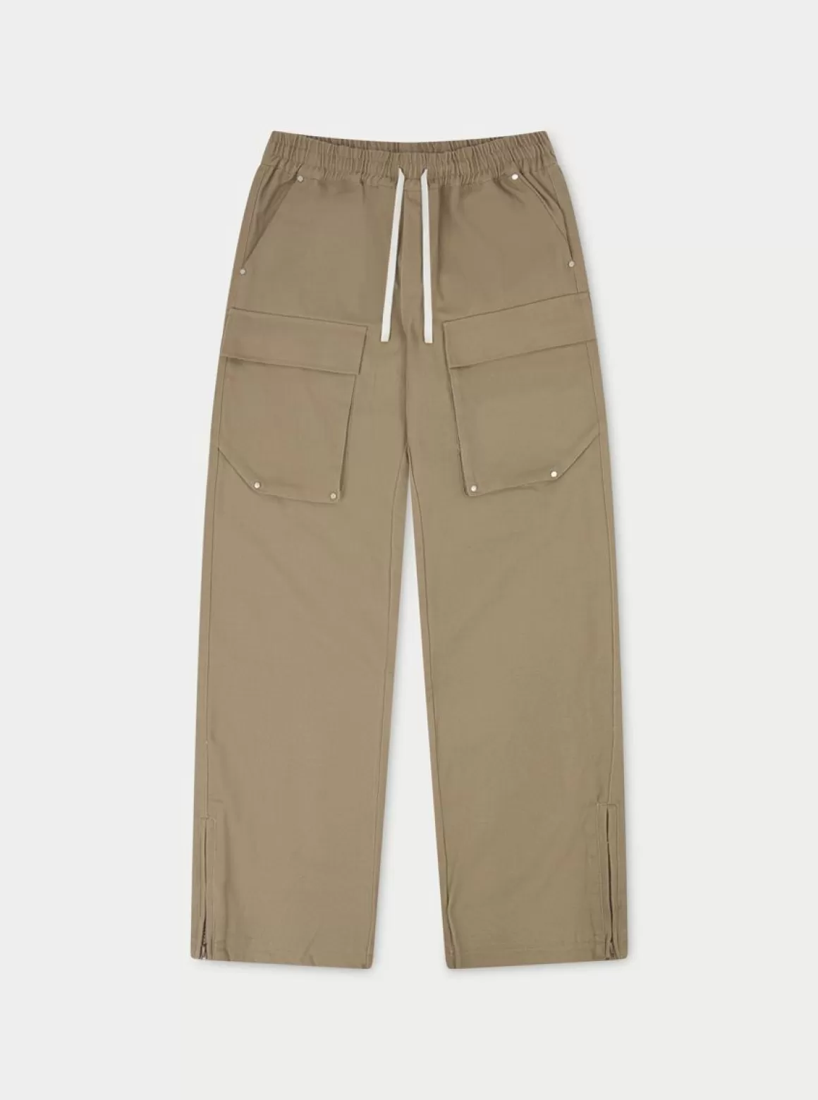 The Couture Club Cargo Pants>Peached Twill Straight Cargos Beige