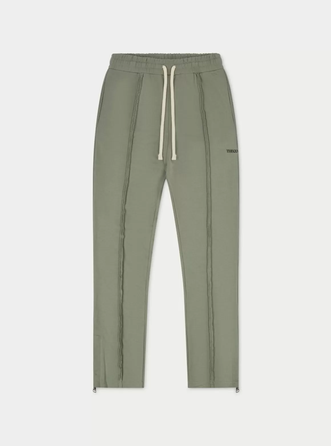 The Couture Club Twinsets>Raw Seam Straight Leg Joggers Darksage