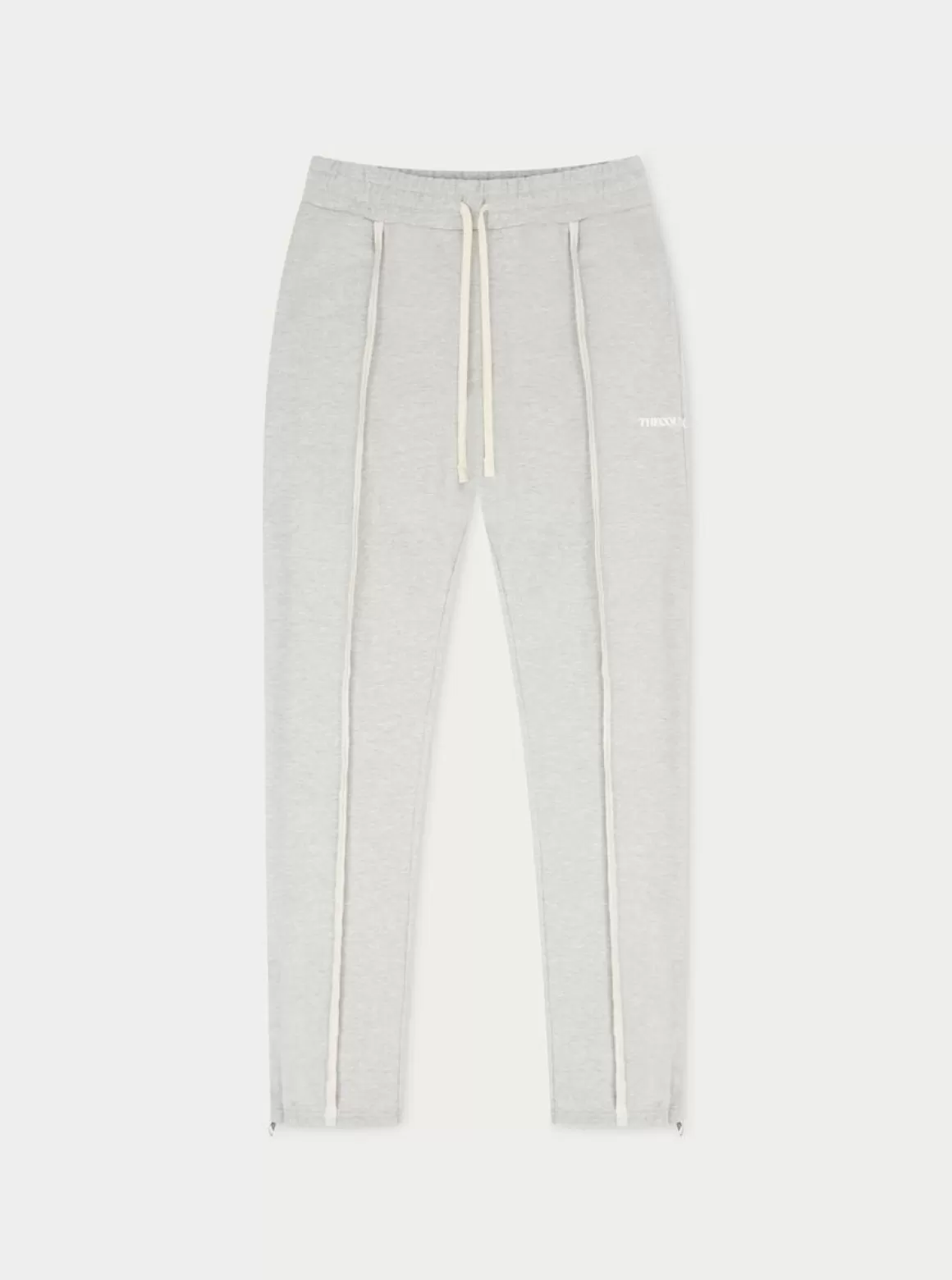 The Couture Club Tracksuits>Raw Seam Straight Leg Joggers Greymarl