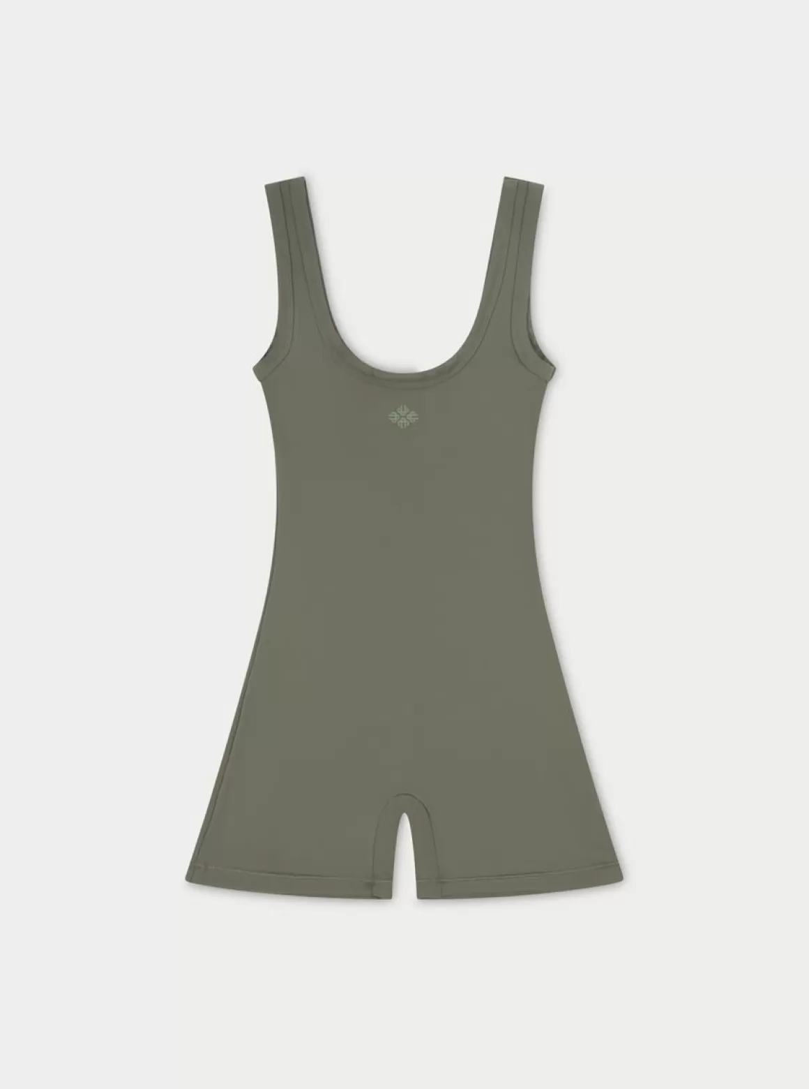 The Couture Club Unitards>Sculpting Stretch Emblem Unitard Khaki