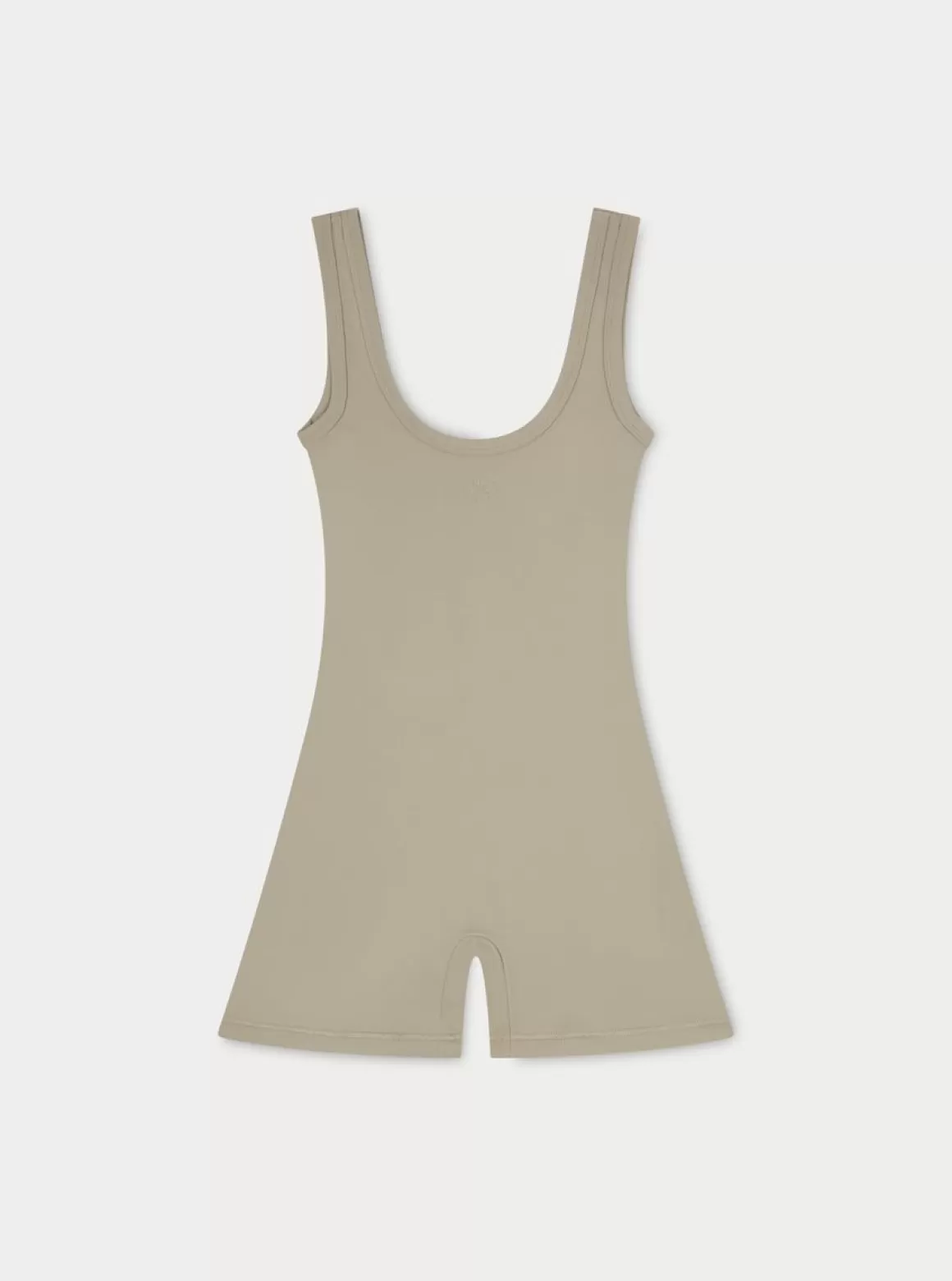 The Couture Club Unitards>Sculpting Stretch Emblem Unitard Beige