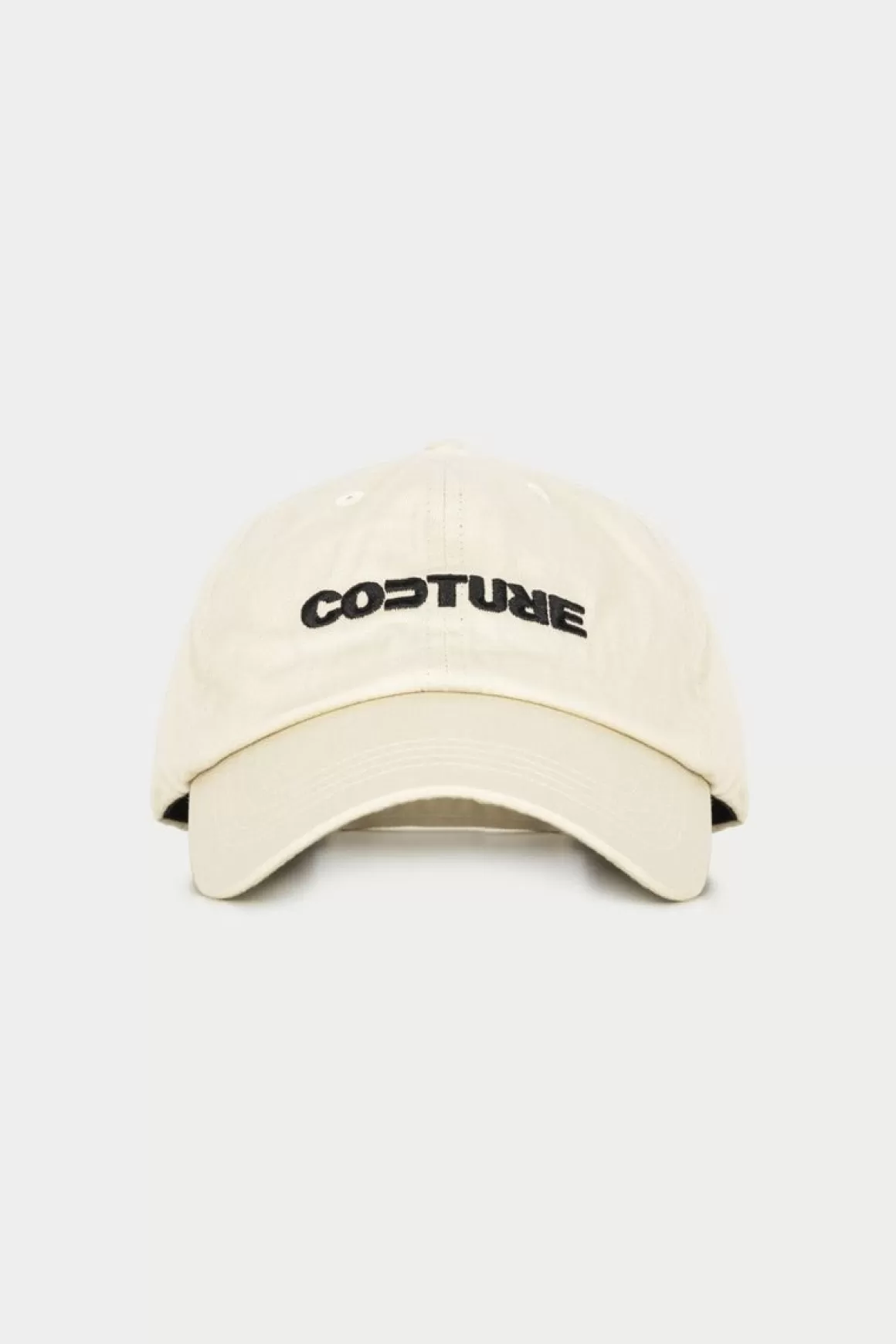 The Couture Club Caps & Hats>Soft Top Logo Cap Cream