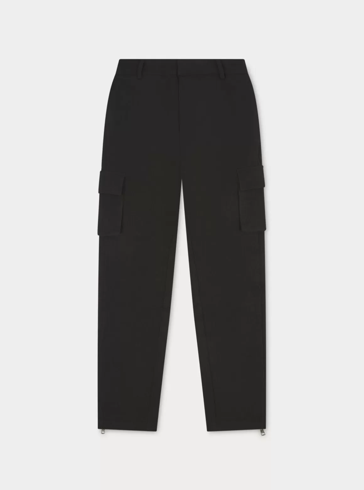 The Couture Club Cargo Pants>Technical Rib Smart Cargos Black