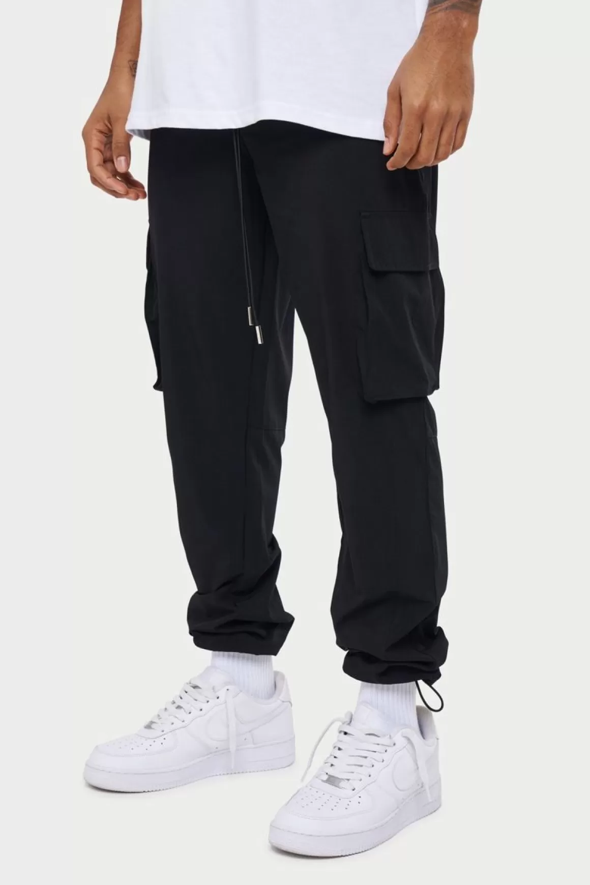 The Couture Club Cargo Pants>Technical Smart Cargo Pants Black